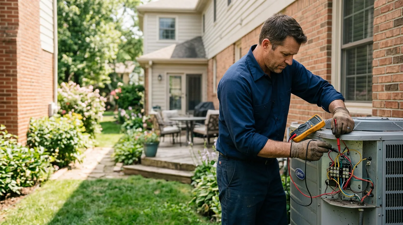 HVAC technician working near Hollywood, MD
